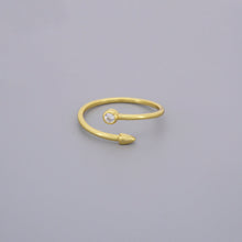 Adjustable Arrow CZ Rings