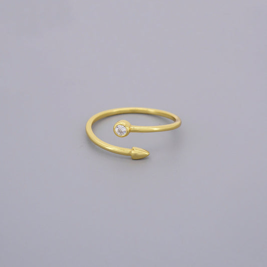 Adjustable Arrow CZ Rings