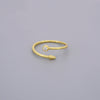 Adjustable Arrow CZ Rings