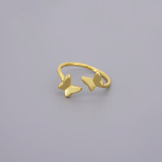 Adjustable Butterflies Rings