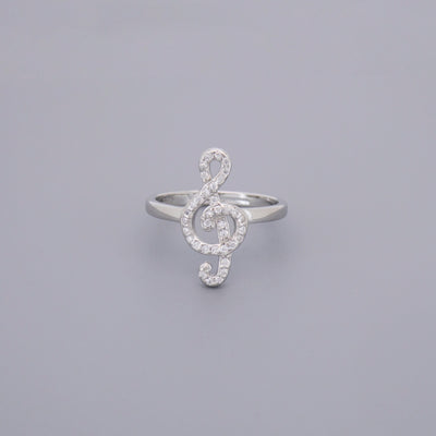 Adjustable Treble Clef Rings
