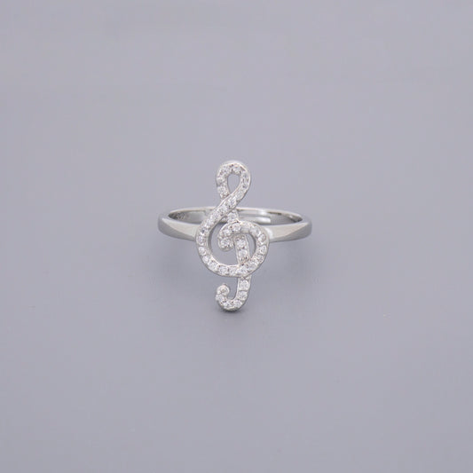 Adjustable Treble Clef Rings