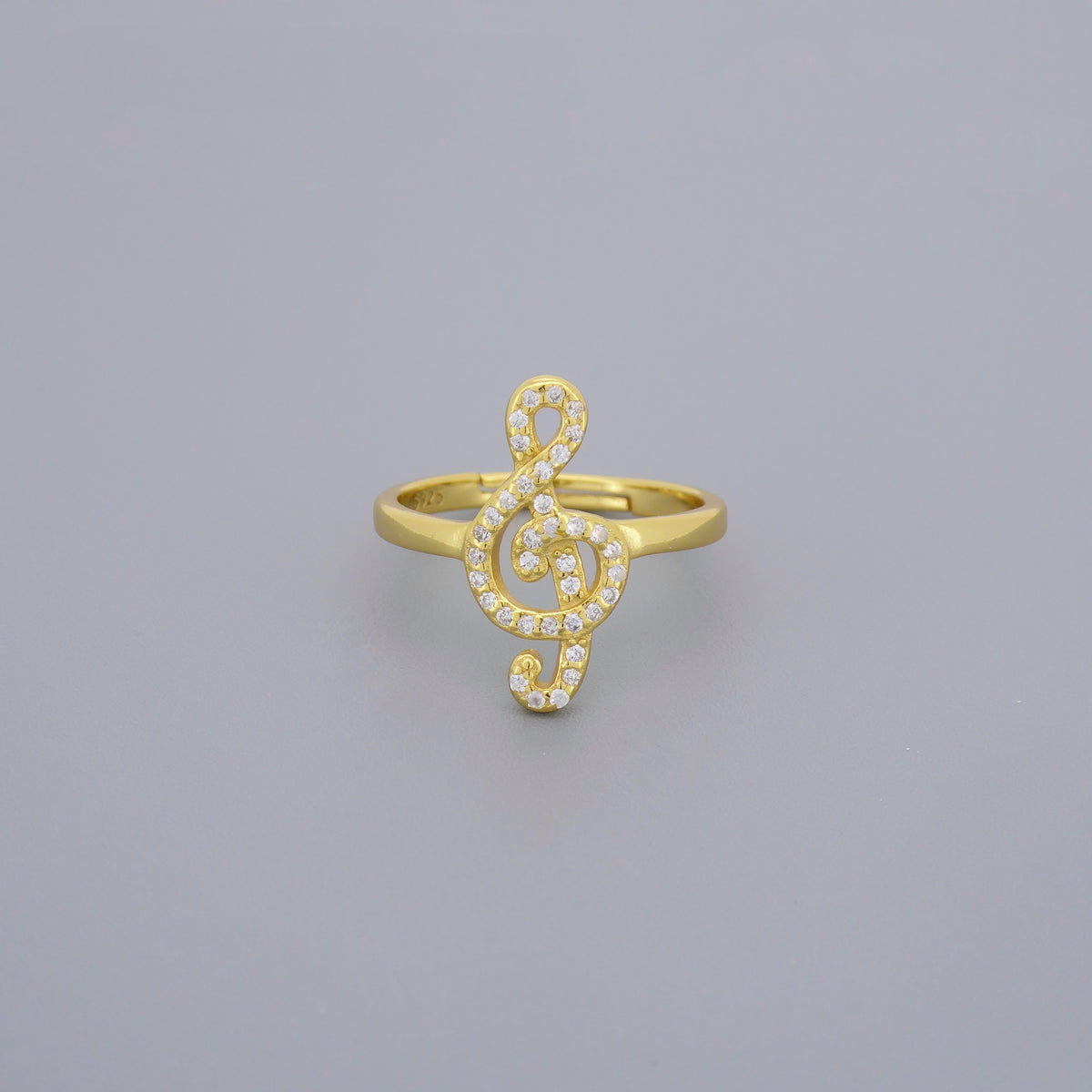 Adjustable Treble Clef Rings