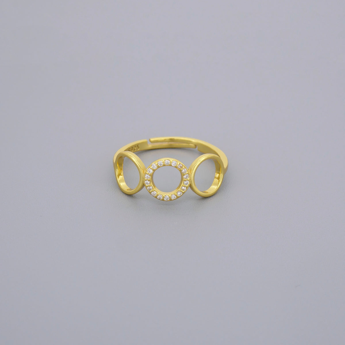 Adjustable Circles Rings