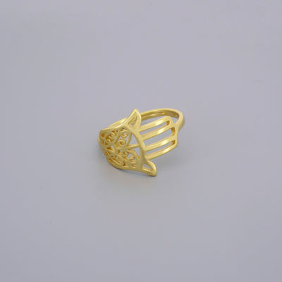 Adjustable Hand Hamsa Rings