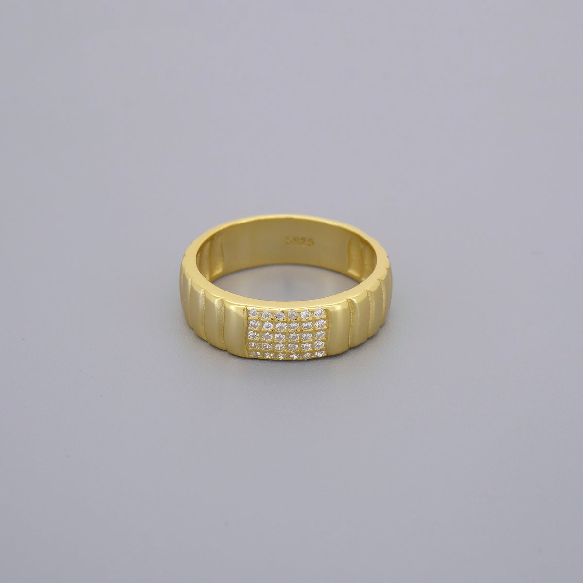 Cz Thick Band Rings