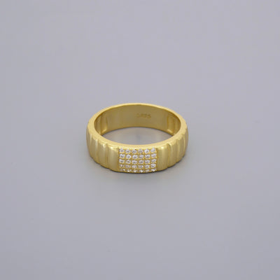 Cz Thick Band Rings