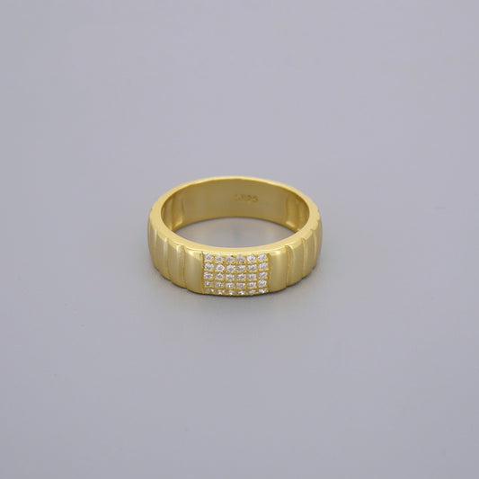 Cz Thick Band Rings
