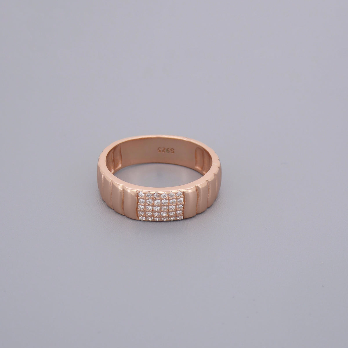 Cz Thick Band Rings