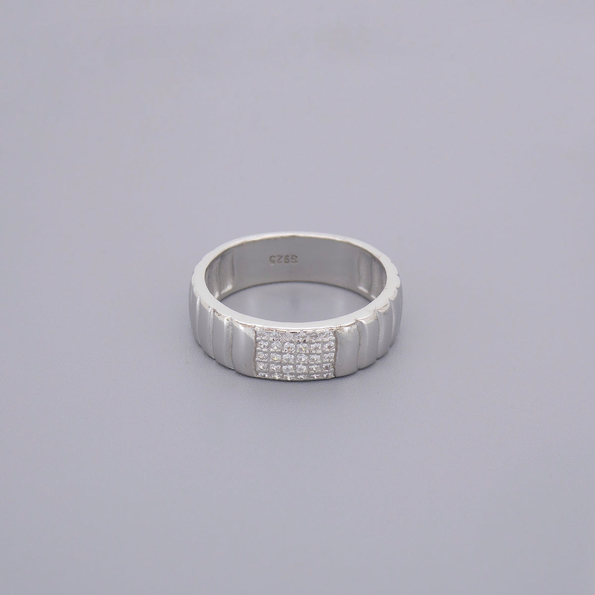 Cz Thick Band Rings