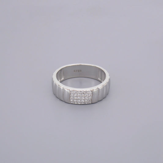 Cz Thick Band Rings
