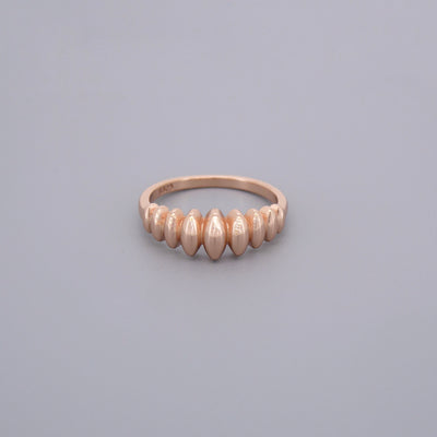 Thin Croissant Signet Rings