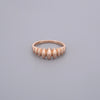 Thin Croissant Signet Rings