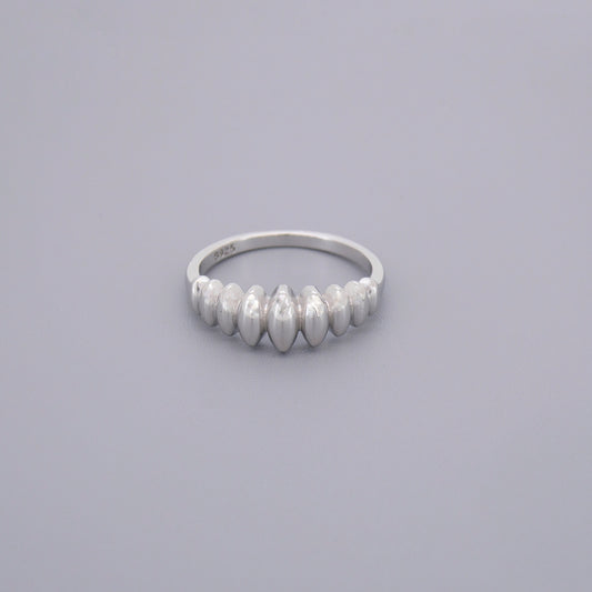 Thin Croissant Signet Rings