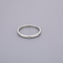 Thin Stars Cz Band Rings