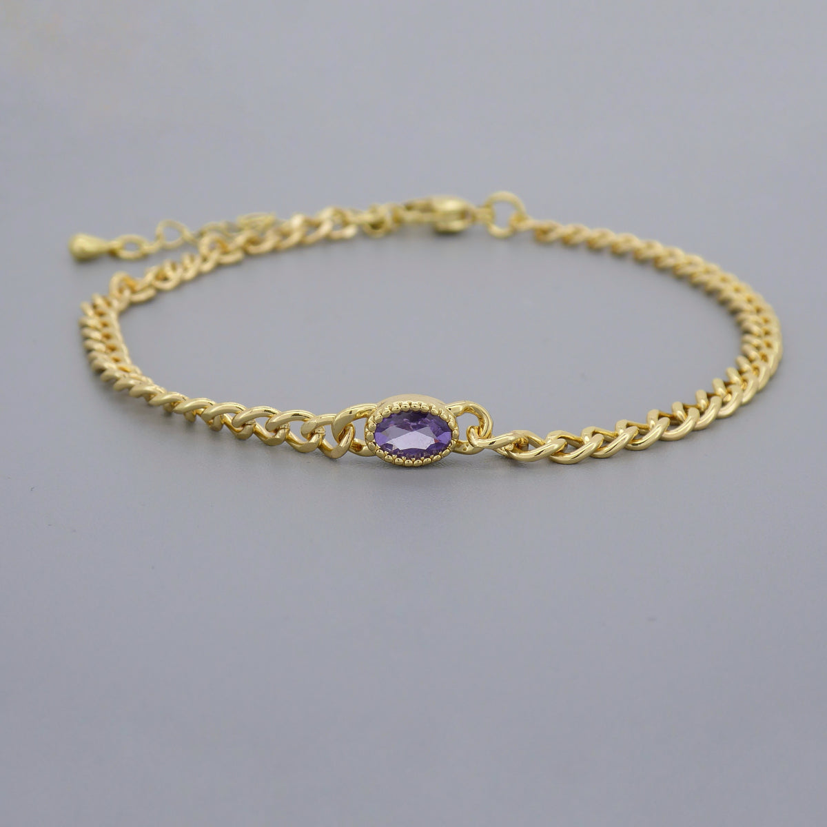 Cz Stones Chain Bracelets