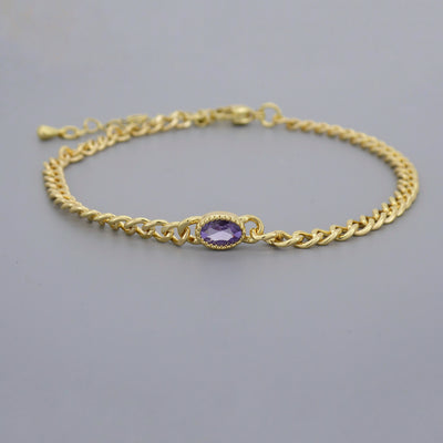 Cz Stones Chain Bracelets