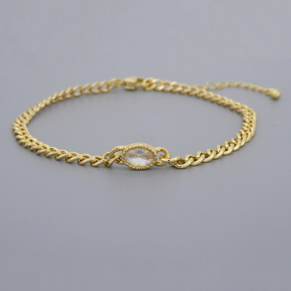 Cz Stones Chain Bracelets