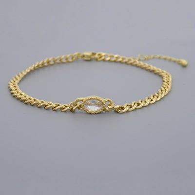 Cz Stones Chain Bracelets