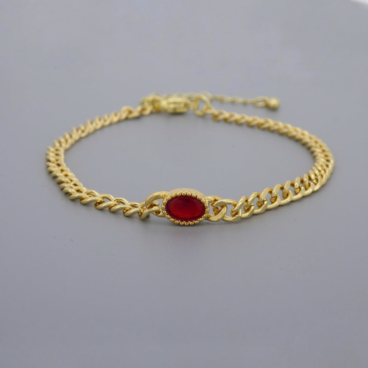 Cz Stones Chain Bracelets