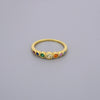 Rainbow Half Eternity Rings