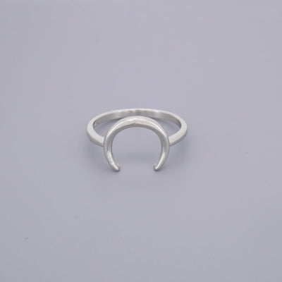 Plain Half Moon Horn Rings