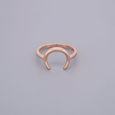Plain Half Moon Horn Rings