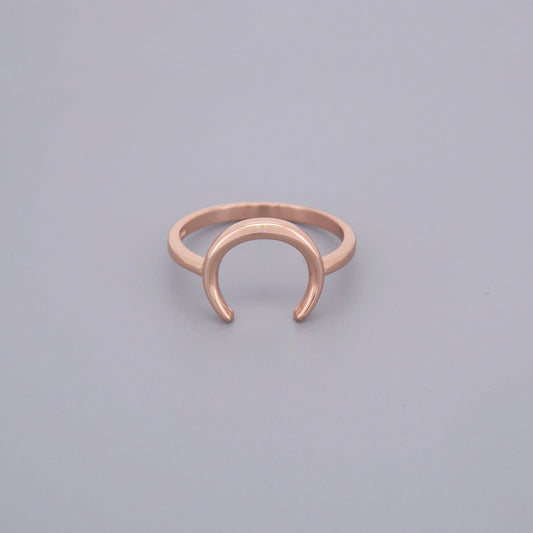 Plain Half Moon Horn Rings