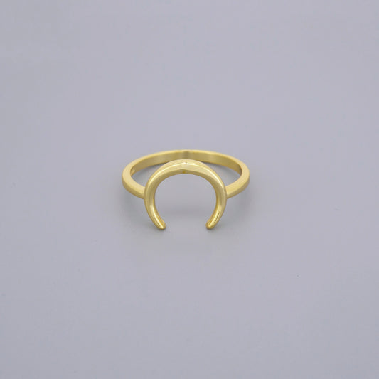 Plain Half Moon Horn Rings