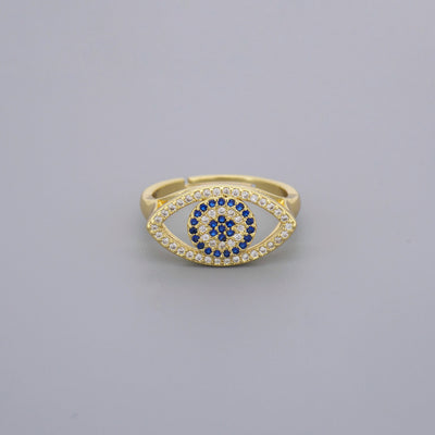 Evil Eye CZ Ring