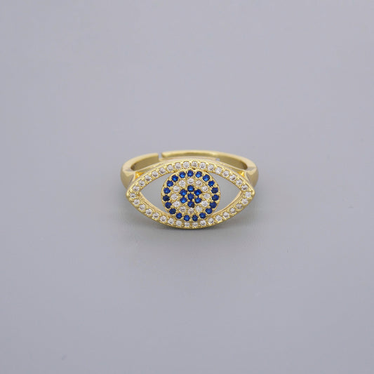Evil Eye CZ Ring