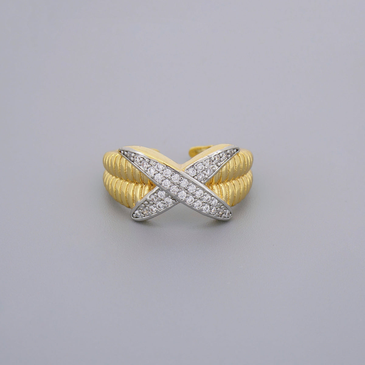 CZ Cross Ring