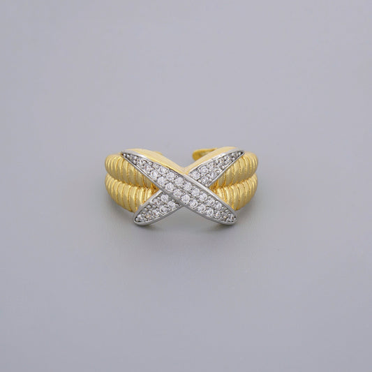 CZ Cross Ring