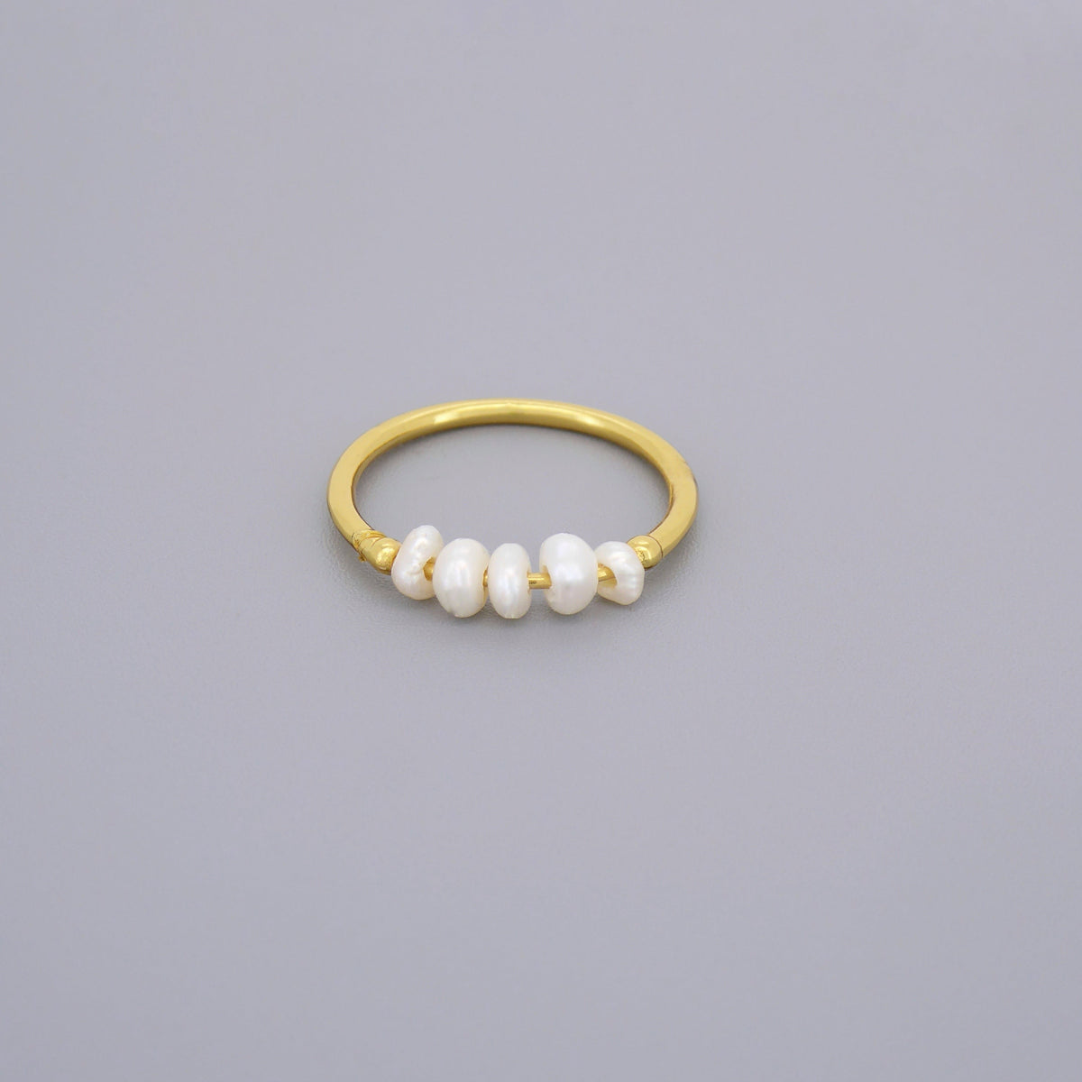 Half Eternity Pearl Rings