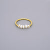 Half Eternity Pearl Rings