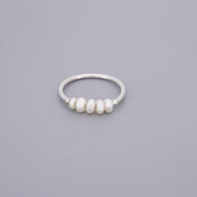 Half Eternity Pearl Rings