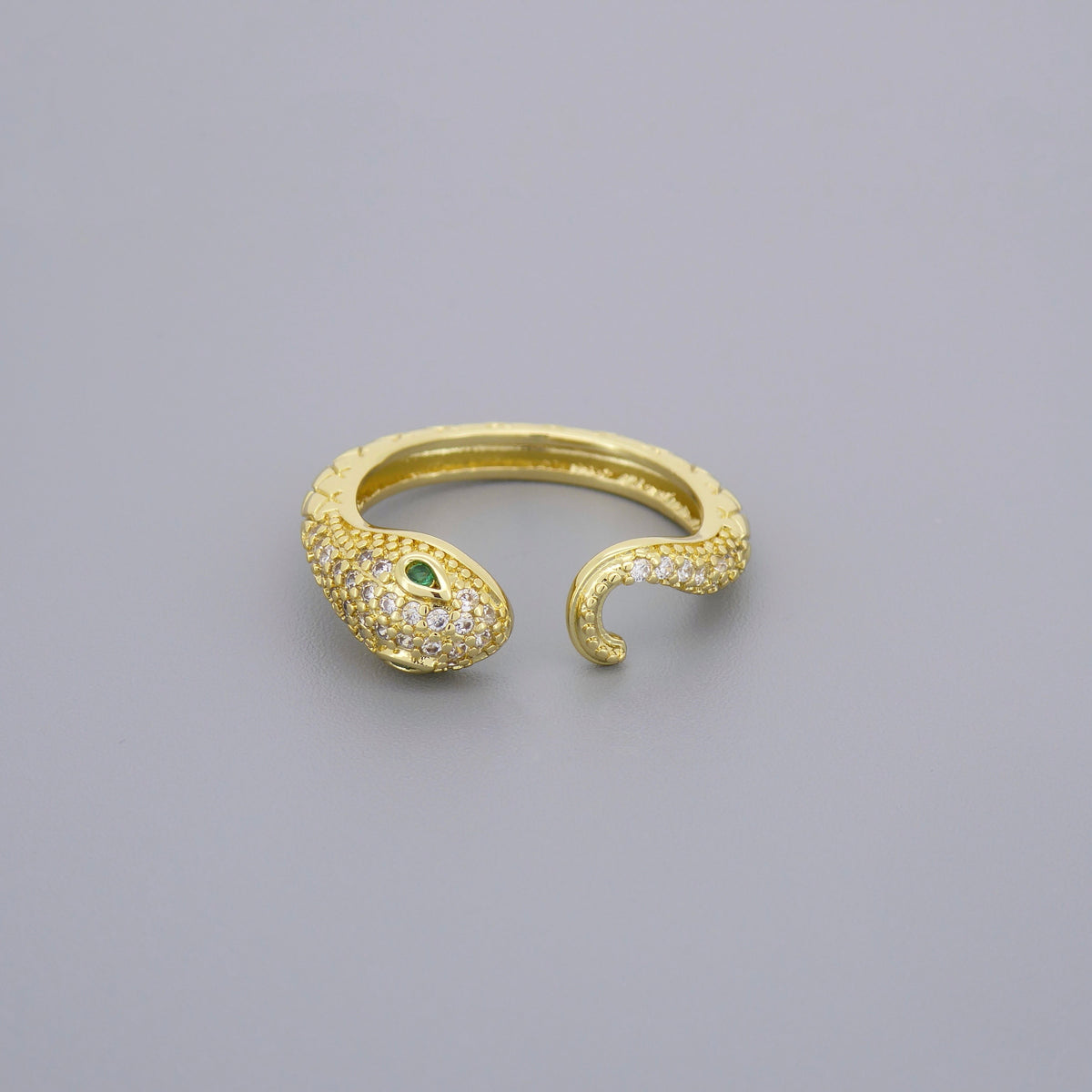 CZ Snake Ring