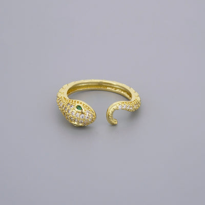 CZ Snake Ring