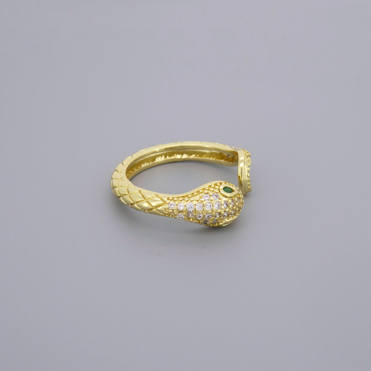 CZ Snake Ring