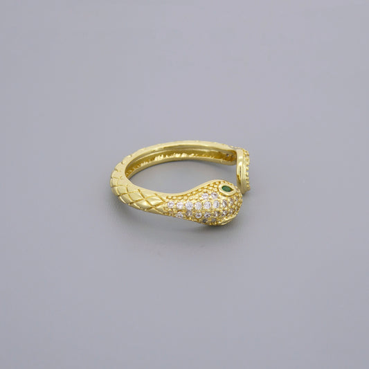 CZ Snake Ring