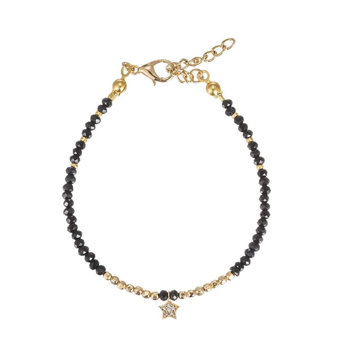 Star Bead Bracelets in Gold Plated