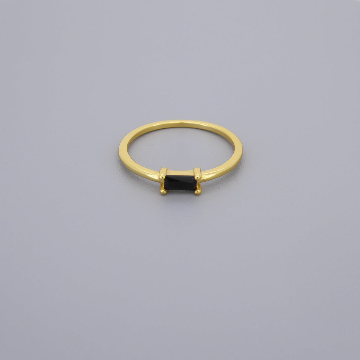 Black Cz Band Rings