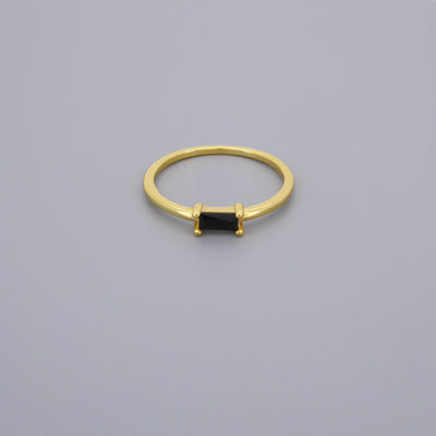 Black Cz Band Rings
