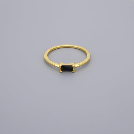 Black Cz Band Rings