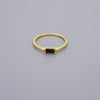 Black Cz Band Rings