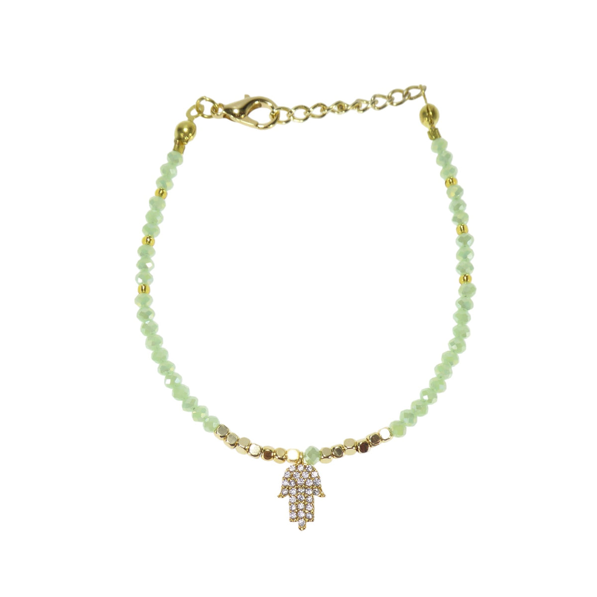 Hand Bead Bracelets in Gold Plated