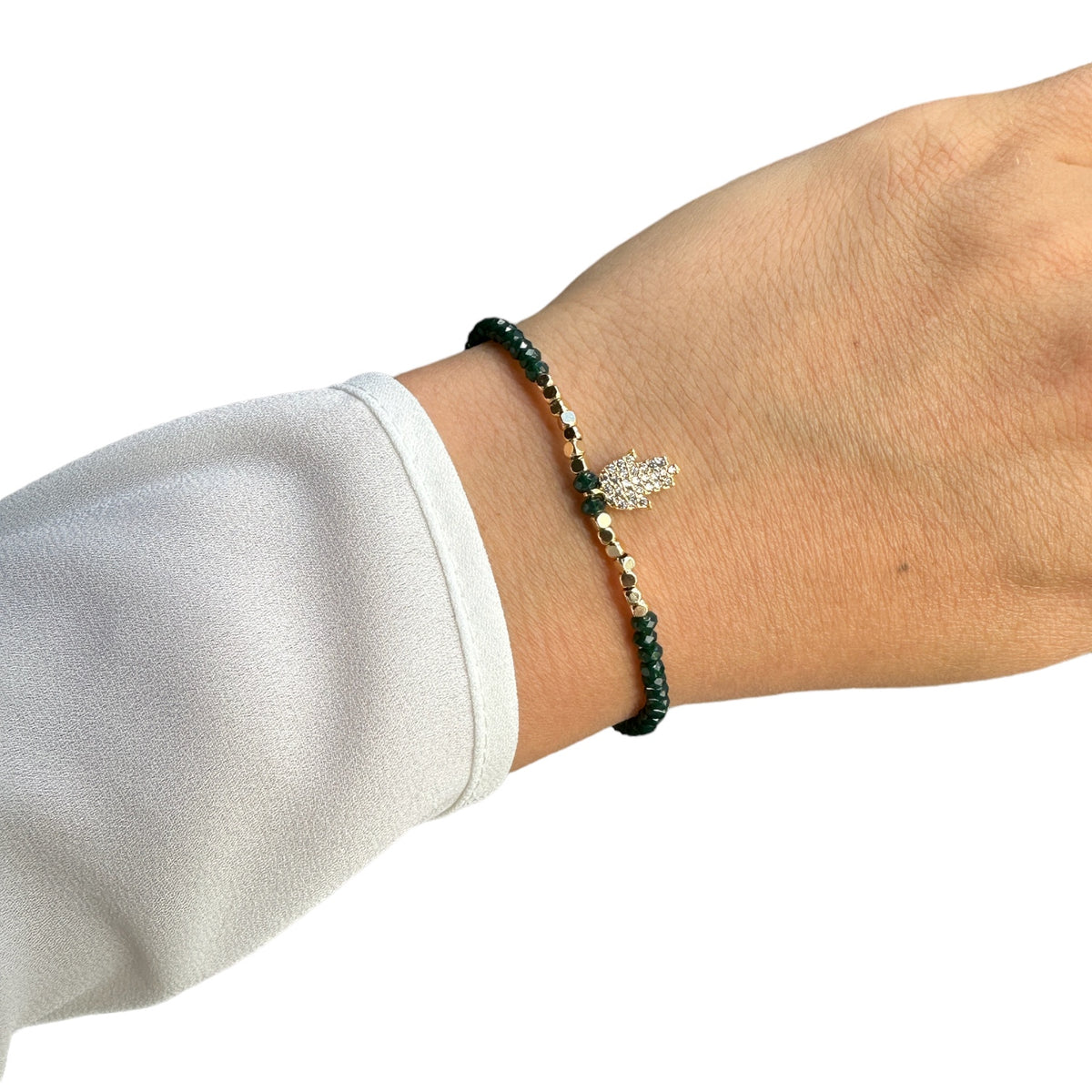 Hand Bead Bracelets in Gold Plated