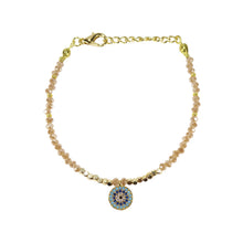 Evil Eye Bead Bracelets in Gold Plated