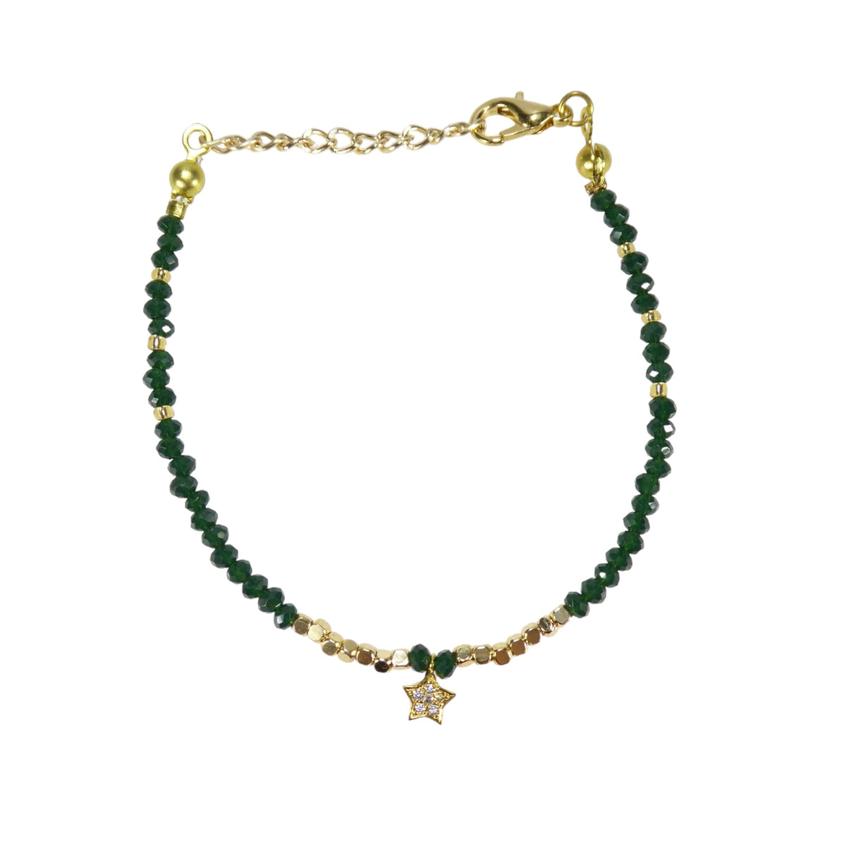 Star Bead Bracelets in Gold Plated