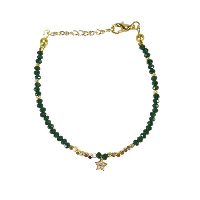 Star Bead Bracelets in Gold Plated